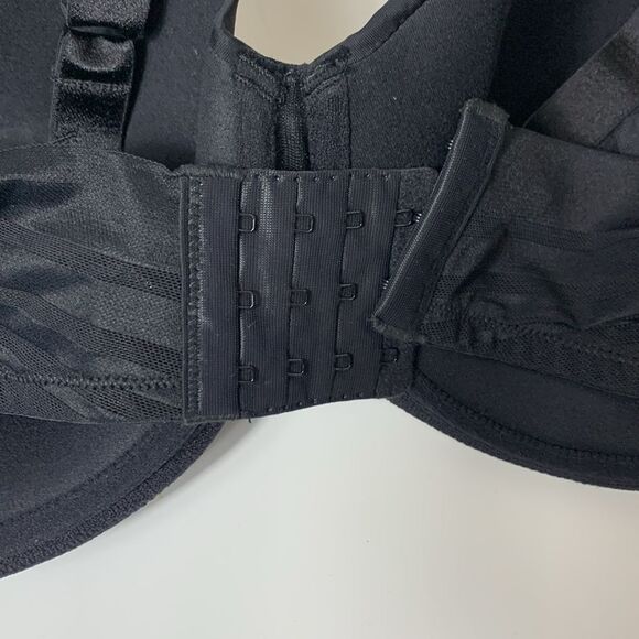 Paramour By Felina Black Marvelous Side Smoothing Underwire T-Shirt Bra Sz 38DDD - Picture 6 of 10